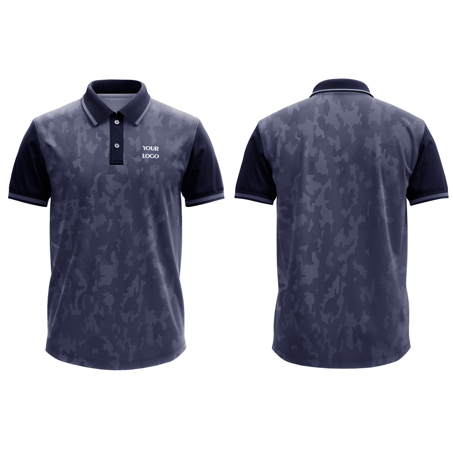 Custom Polo T-Shirt – Camouflage Design Personalized Polo