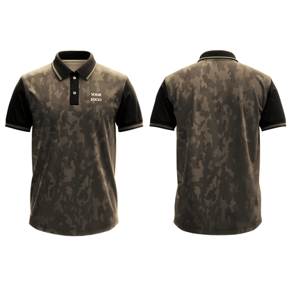 Custom Polo T-Shirt – Camouflage Design Personalized Polo