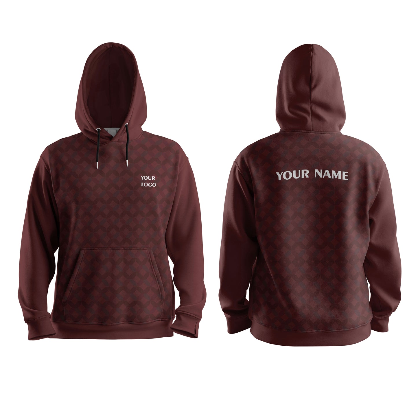 Custom Hoodie – Abstract Print Design – Personalized Apparel