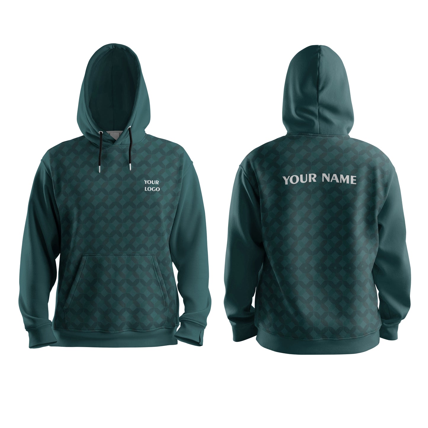 Custom Hoodie – Abstract Print Design – Personalized Apparel