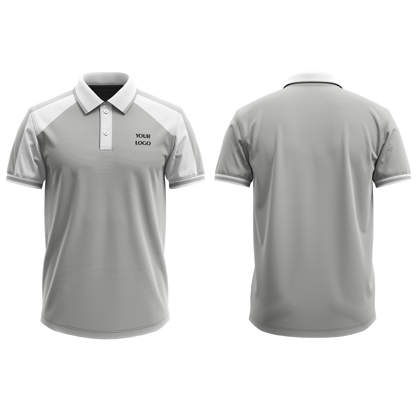 Staff Polos - Raglan White Accent - Personalized Tee