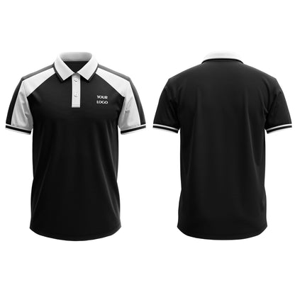 Staff Polos - Raglan White Accent - Personalized Tee