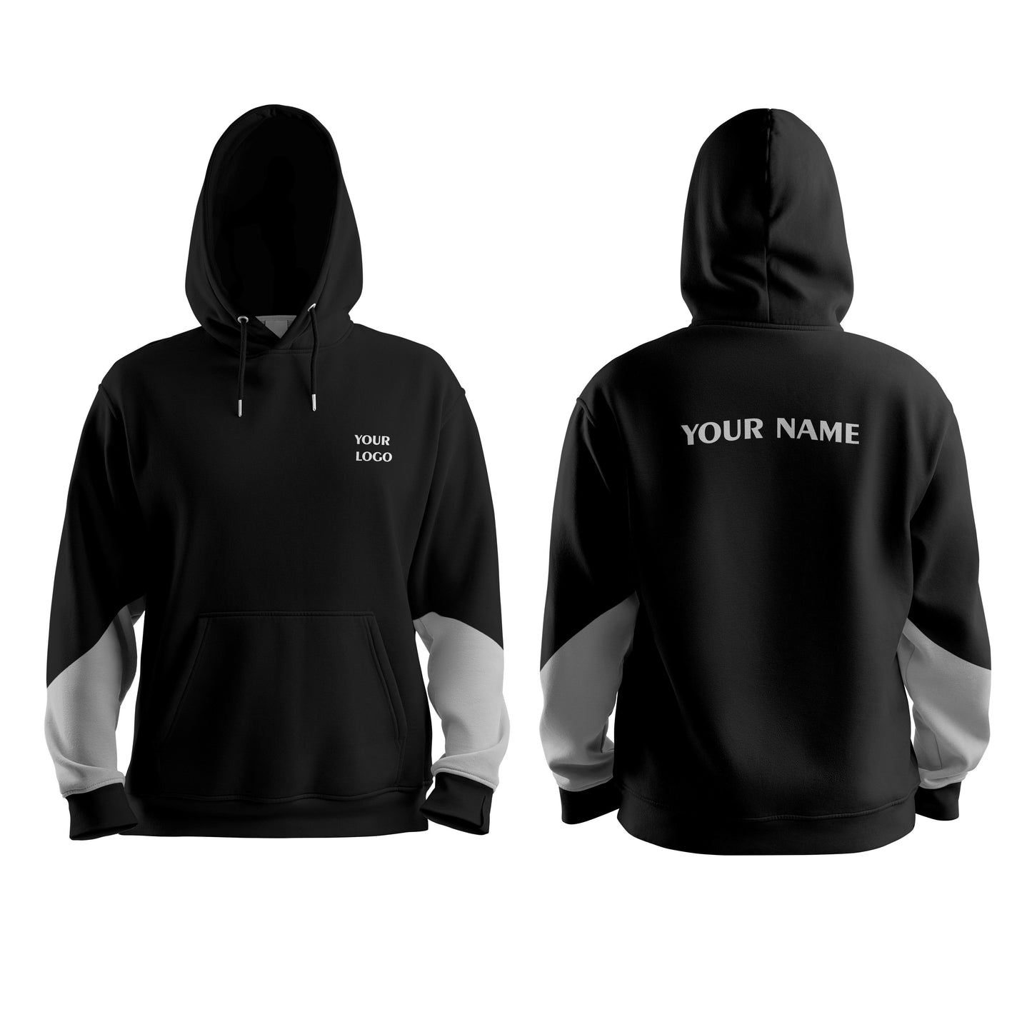 Custom Hoodie- Sleeve Patch Design - Personalized Sweatshirt