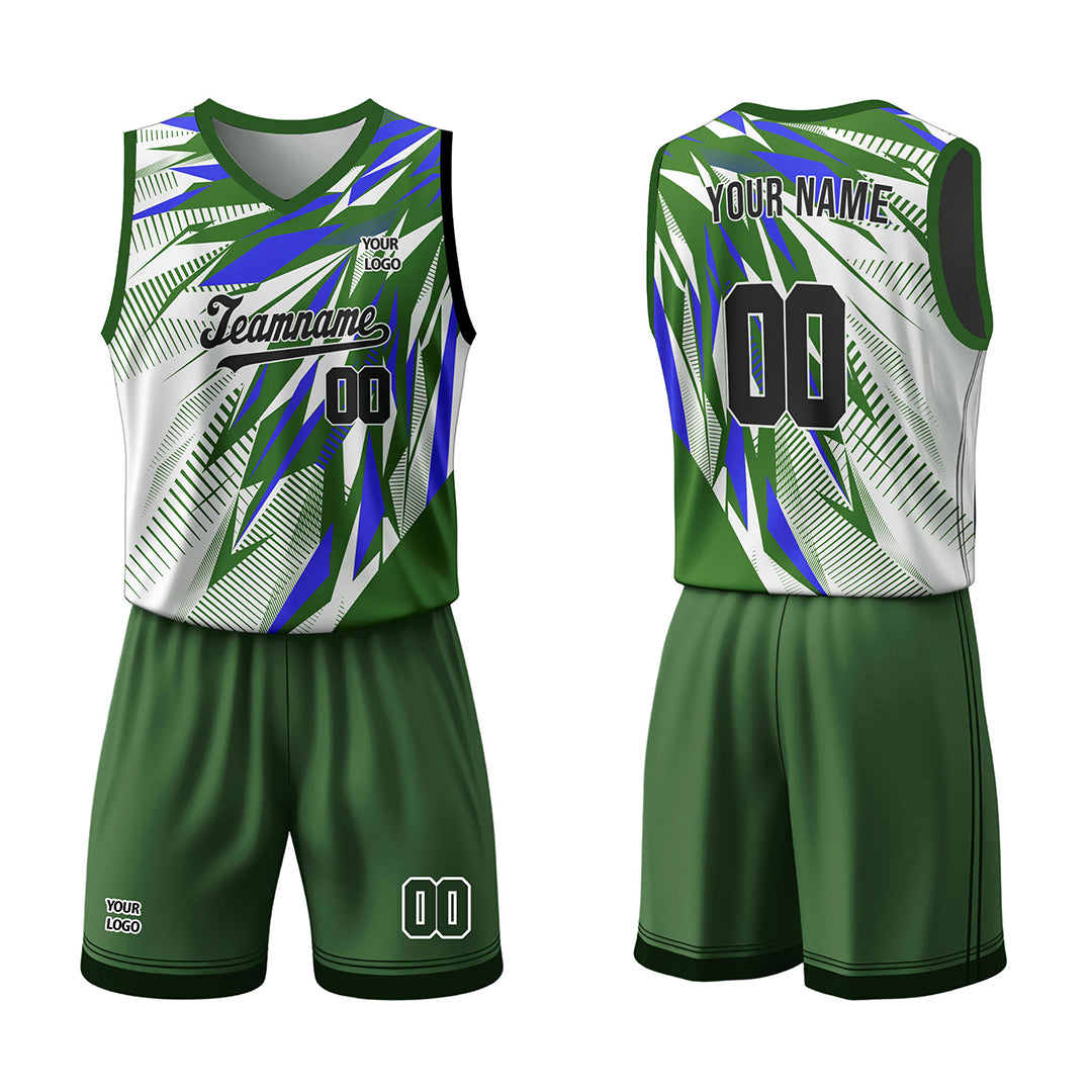 Custom Basketball Uniform - Shards Pattern - Personalized Teamwear