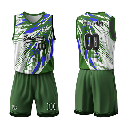 Custom Basketball Uniform - Shards Pattern - Personalized Teamwear