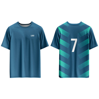 Custom Soccer T-Shirt – Solid Front, Pattern Back – Personalized Gear
