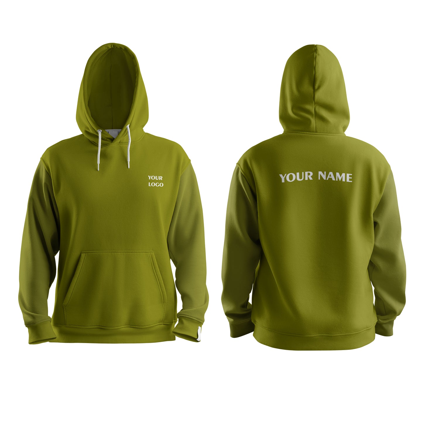 Custom Hoodie - Solid Design - Personalized Pullover