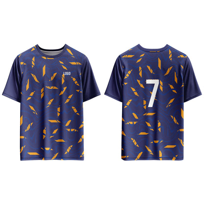 Custom Soccer T-Shirt – Seamless Pattern – Personalized Gear
