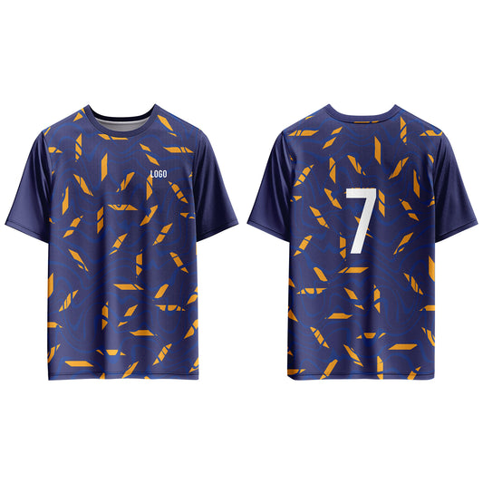 Custom Soccer T-Shirt – Seamless Pattern – Personalized Gear