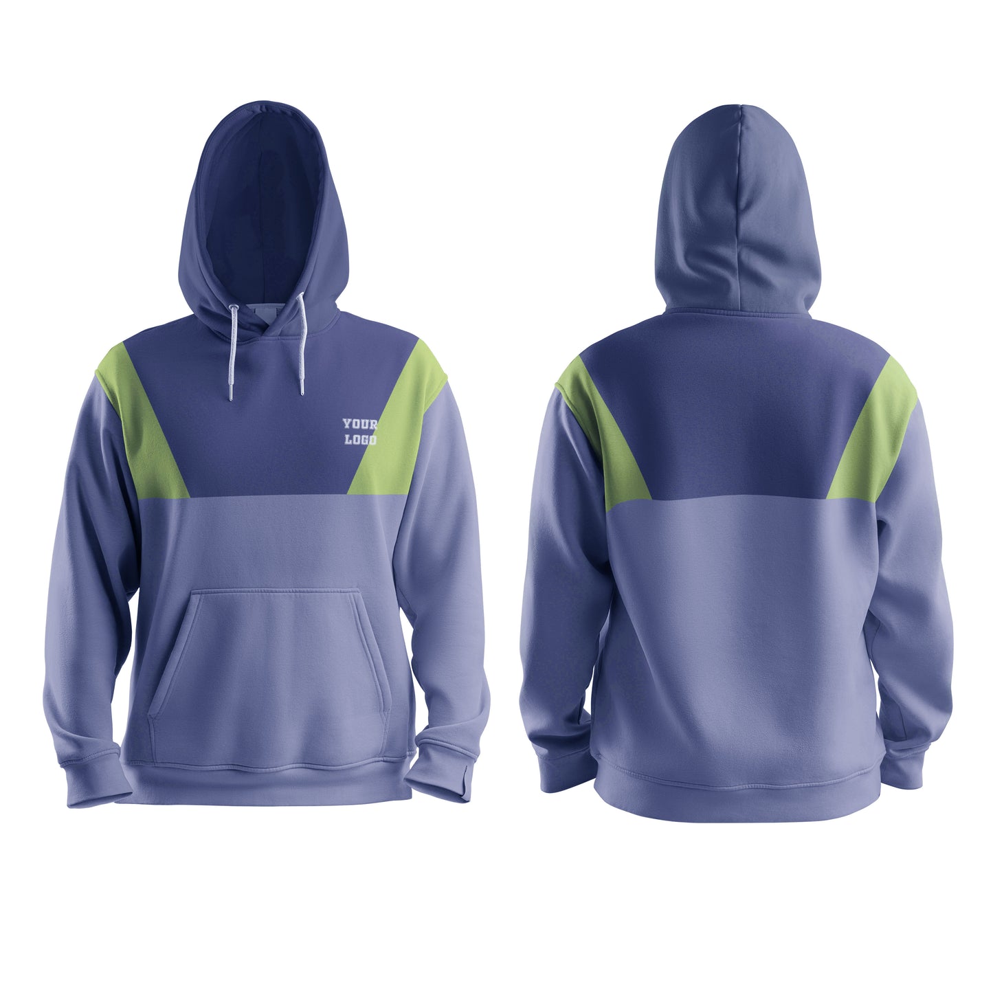 Custom Hoodie - Contrast Panel Design - Personalized Apperal