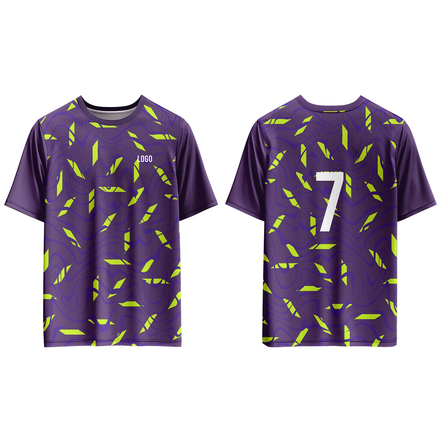 Custom Soccer T-Shirt – Seamless Pattern – Personalized Gear