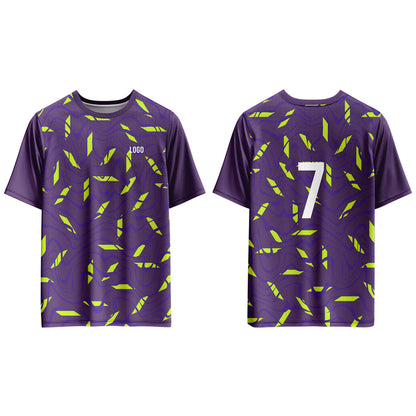 Custom Soccer T-Shirt – Seamless Pattern – Personalized Gear