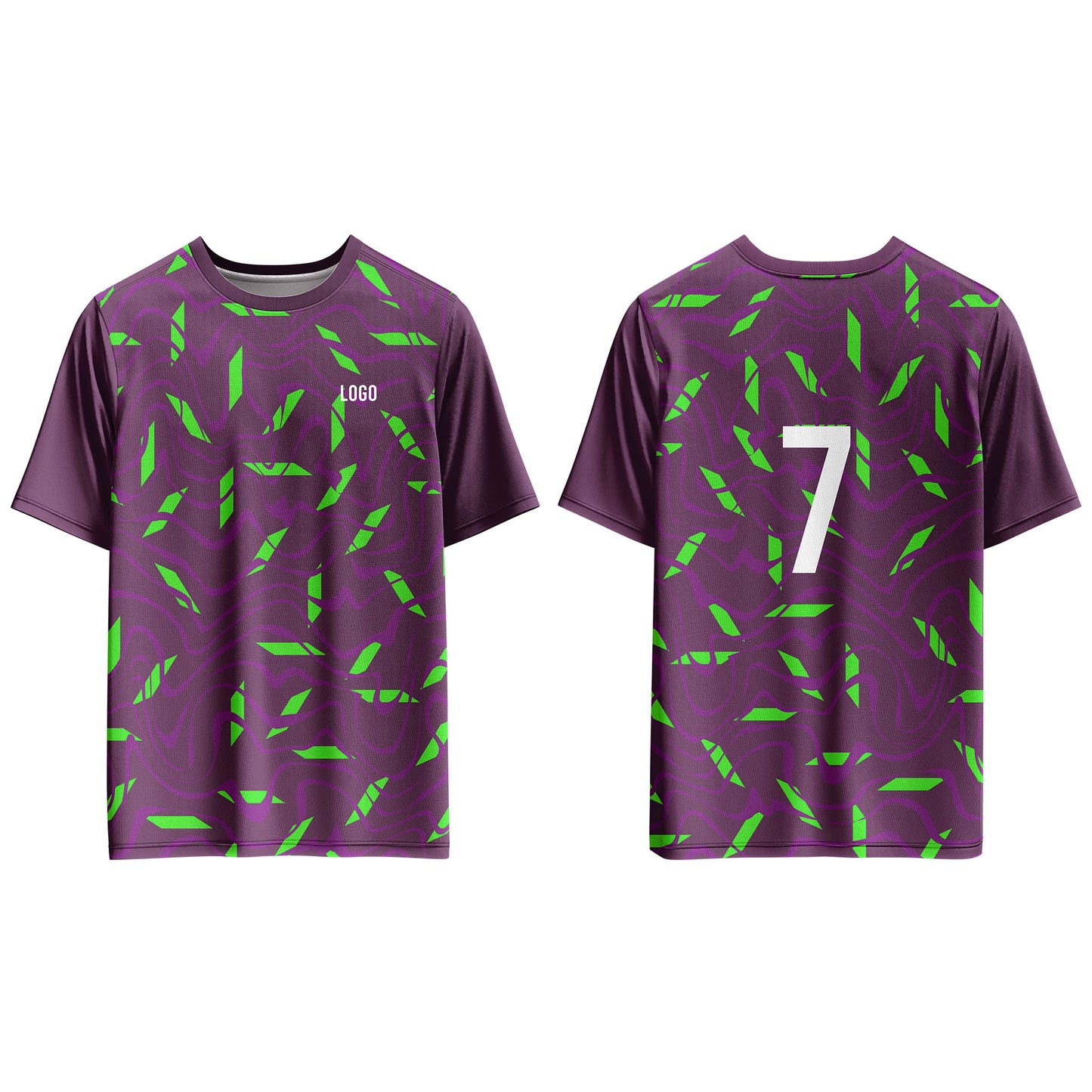 Custom Soccer T-Shirt – Seamless Pattern – Personalized Gear