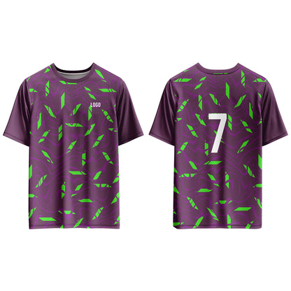 Custom Soccer T-Shirt – Seamless Pattern – Personalized Gear