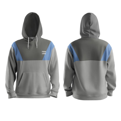 Custom Hoodie - Contrast Panel Design - Personalized Apperal