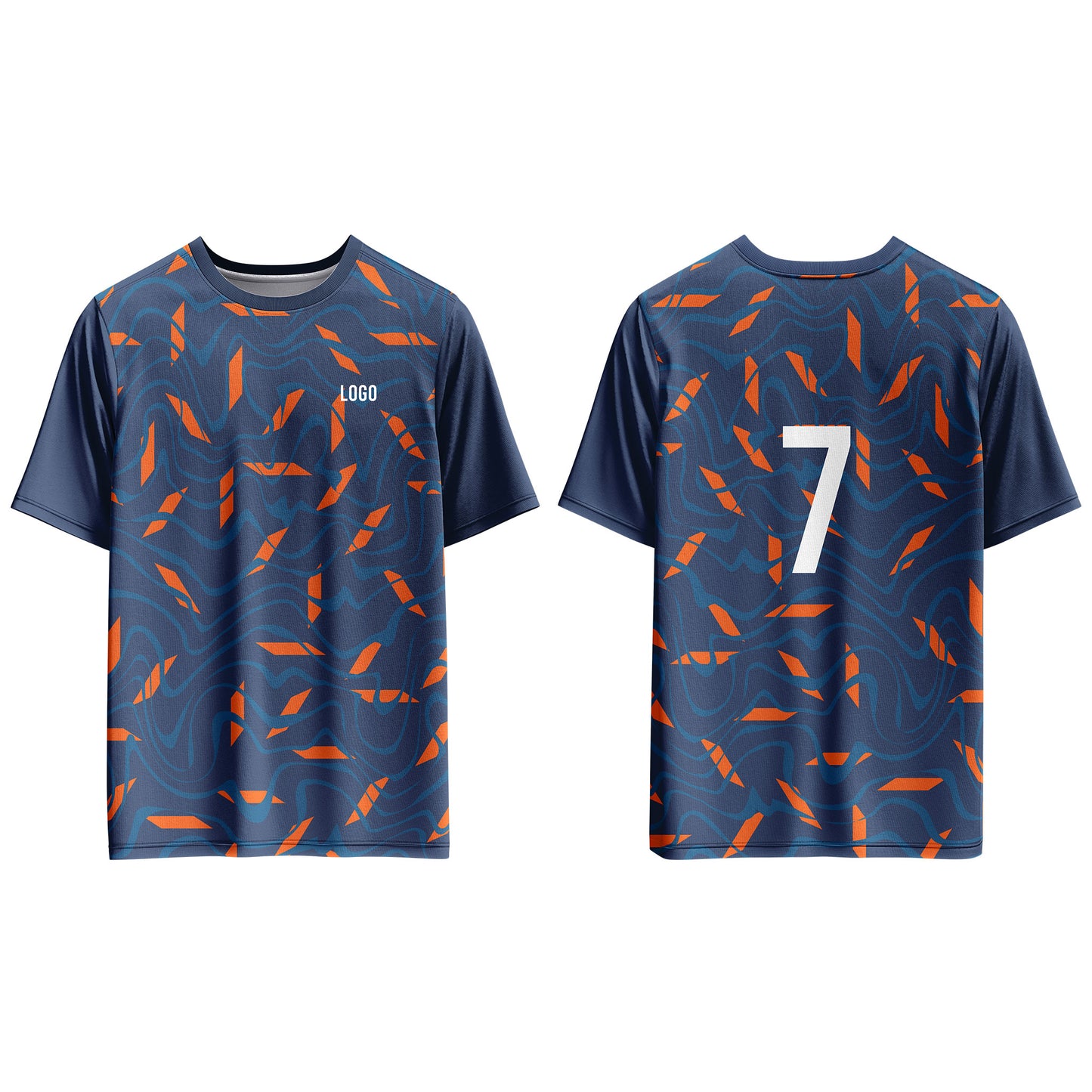 Custom Soccer T-Shirt – Seamless Pattern – Personalized Gear