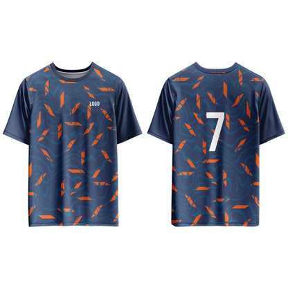 Custom Soccer T-Shirt – Seamless Pattern – Personalized Gear