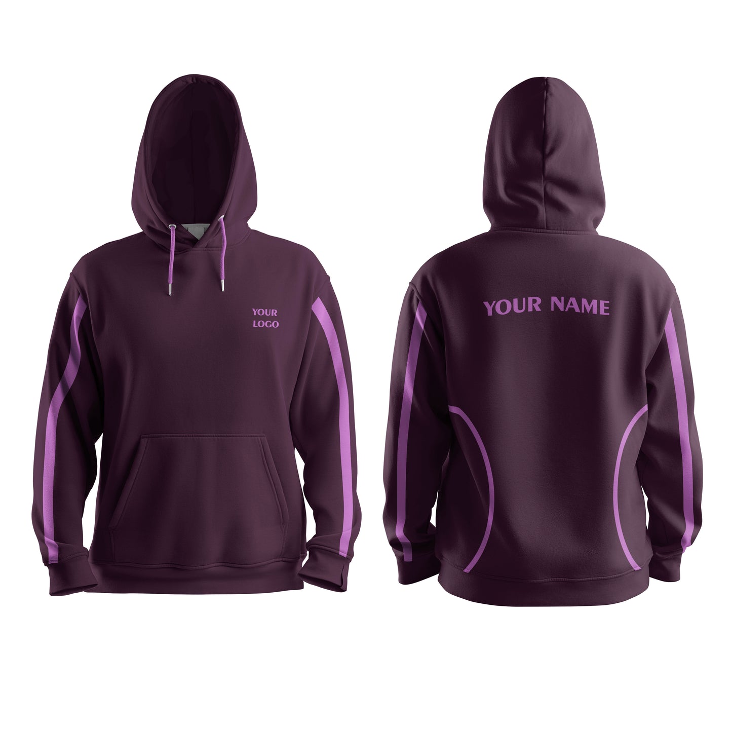 Custom Hoodie - Accent Design - Personalized Pullover