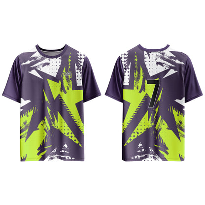 Custom Soccer T-Shirt – Two-Tone Abstract – Personalized T-Shirt