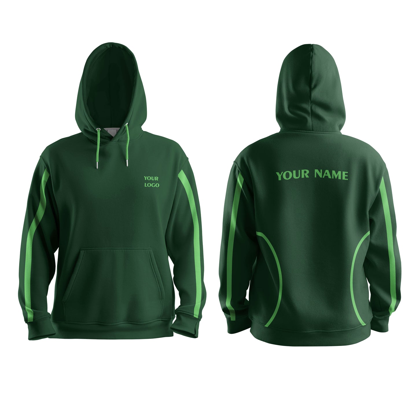 Custom Hoodie - Accent Design - Personalized Pullover