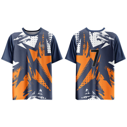 Custom Soccer T-Shirt – Two-Tone Abstract – Personalized T-Shirt