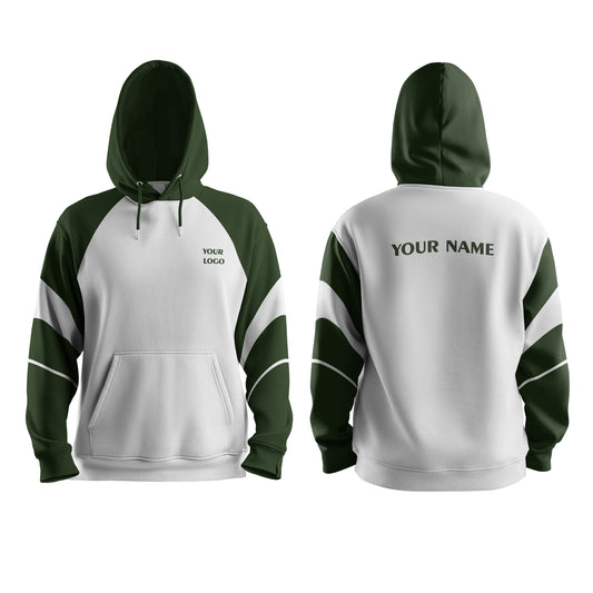 Custom Hoodie - Contrast Panel Sleeves - Personalized Gear