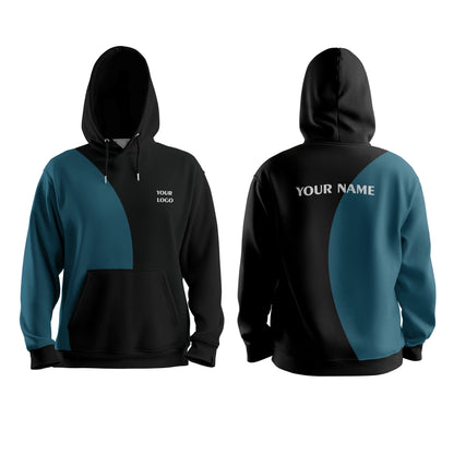 Custom Hoodie – Two-Tone Color Block – Personalized Apparel