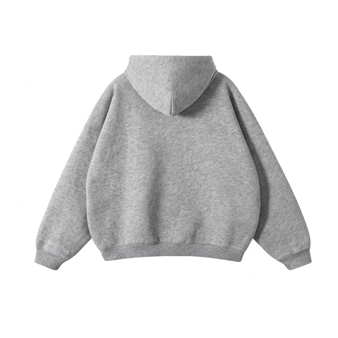 Custom Men Oversized Hoodie - Solid Color Personalized Pullover