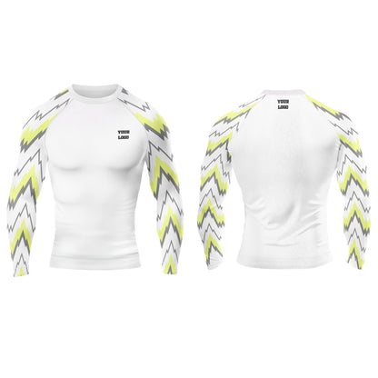 Custom Rash Guard - ZigZag Vector Design - Personalized Gear