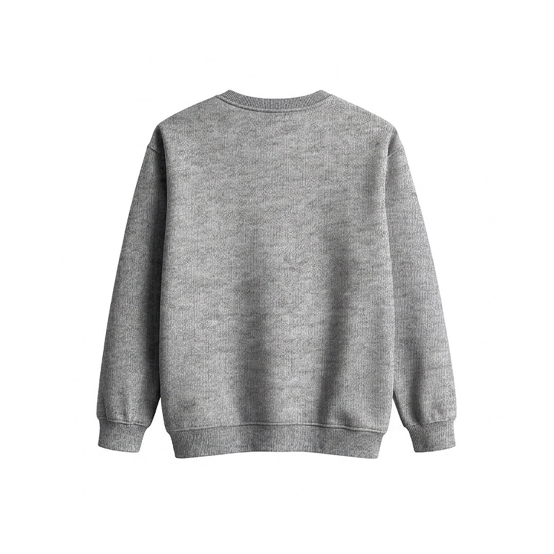 Custom Men Sweatshirt - Solid Color - Personalized Crewneck