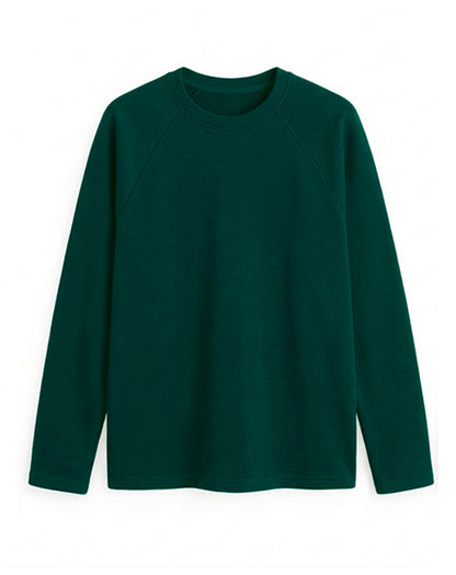 Custom Men Full Sleeves Raglan - Solid Color Personalized Top