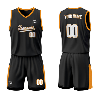 Custom Basketball Uniform - Black Accent - Personalized Kit