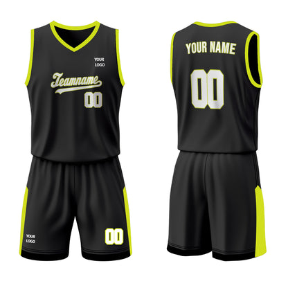 Custom Basketball Uniform - Black Accent - Personalized Kit