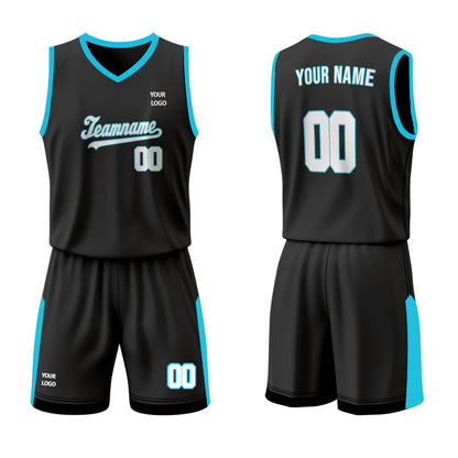 Custom Basketball Uniform - Black Accent - Personalized Kit
