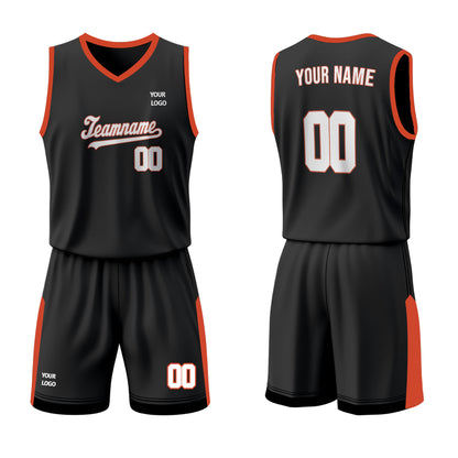 Custom Basketball Uniform - Black Accent - Personalized Kit