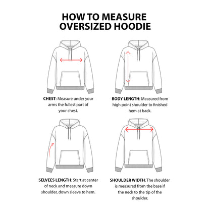 Custom Men Oversized Hoodie - Solid Color Personalized Pullover