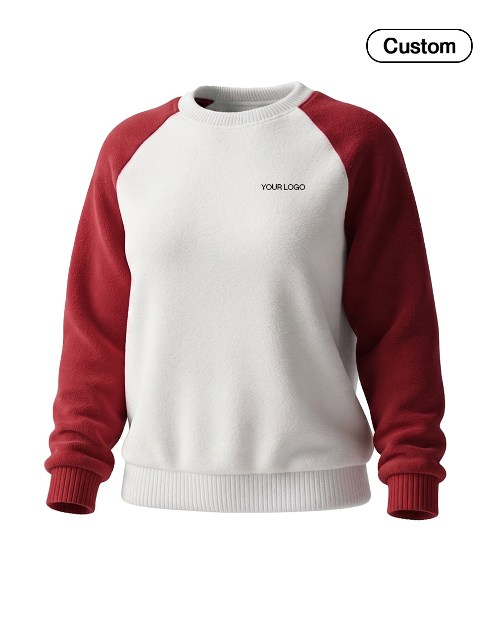 Custom Women Sweatshirt - Classic Raglan Design - Personalized Crewneck