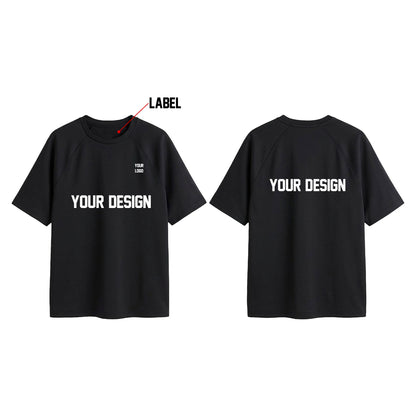 Custom Women Half Sleeves Raglan - Solid Color Personalized Tee