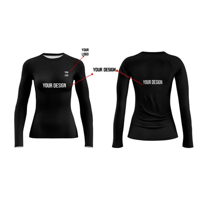 Custom Rash Guard - Gradient Raglan Design - Personalized Top