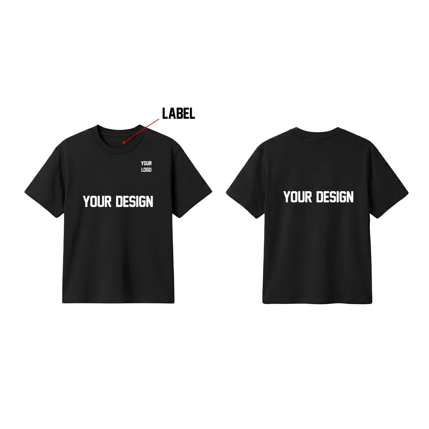 Workwear T-Shirt - Solid Design - Personalized Tees