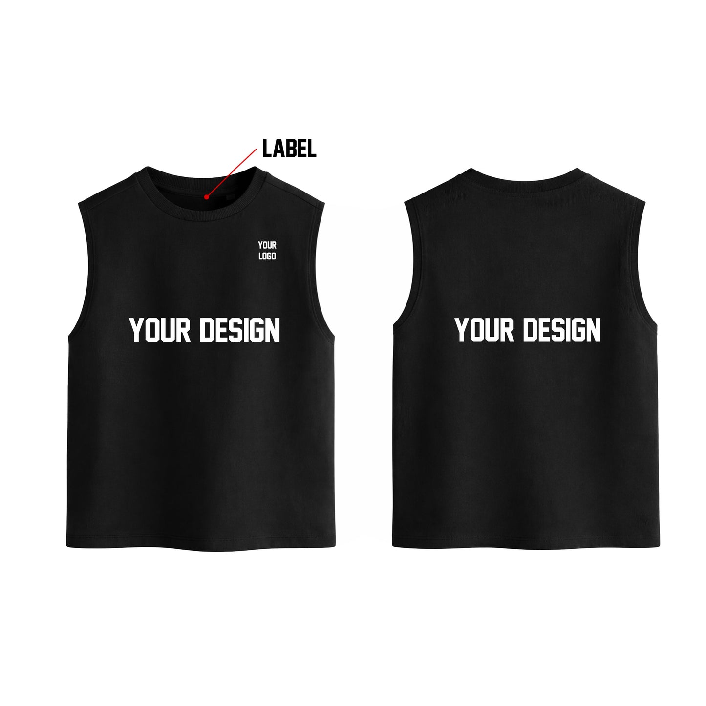 Custom Men Tank Top – Solid Tone – Personalized Gear