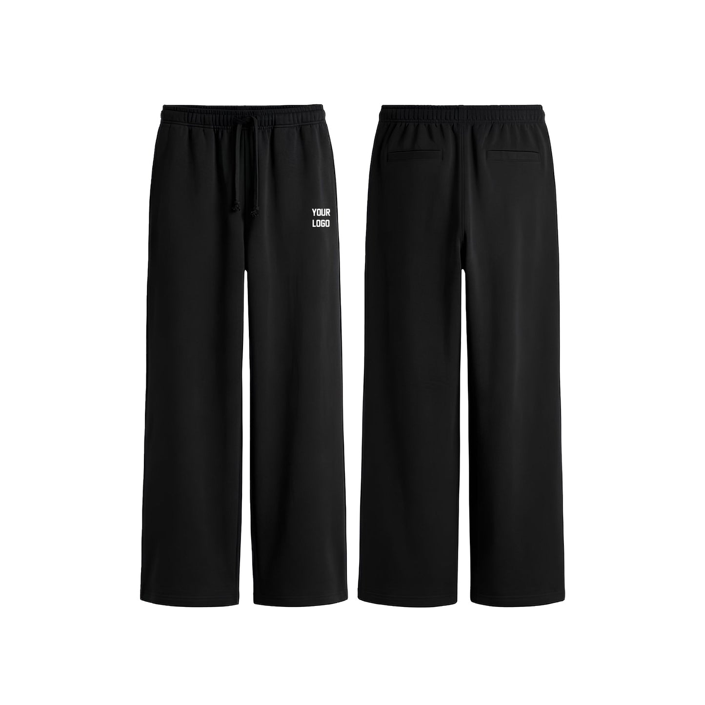Custom Men Wide Trouser - Solid Design Personalized Bottoms