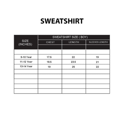Custom Boys Sweatshirt - Solid Design Personalized Crewneck