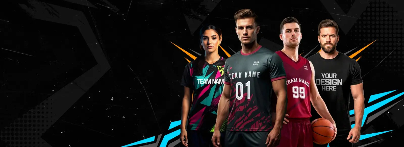 DESIGN YOUR TEAM's IDENTITY WITH PREMIUM SPORTSWEAR.