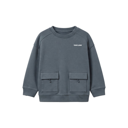 Custom Boys Sweatshirt - Utility Pocket Raglan - Personalized Top