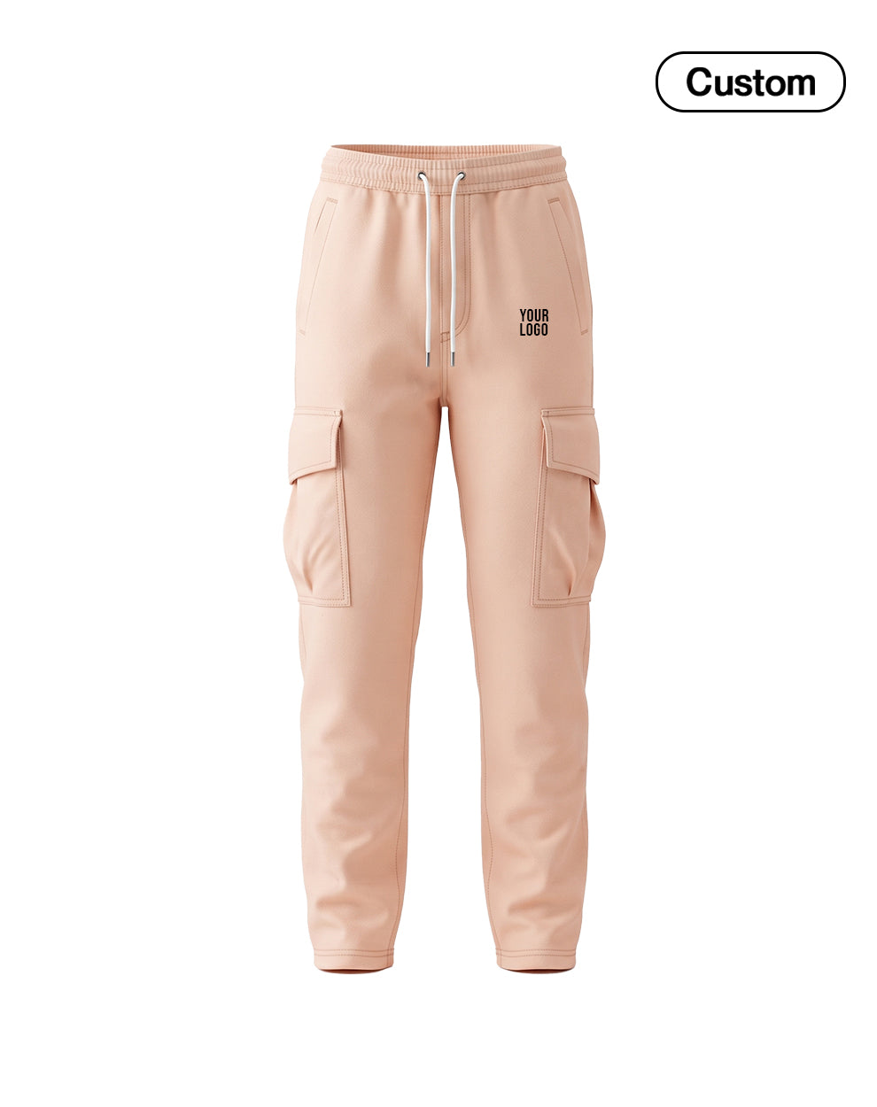 Custom Women Cargo Joggers - Tapered Fit - Personalized
