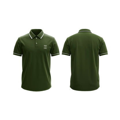 Custom Polo T-Shirt – White Trim Design – Personalized Gear