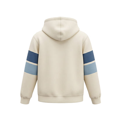 Custom Premium Hoodie - Contrast Sleeve Bands - Personalized