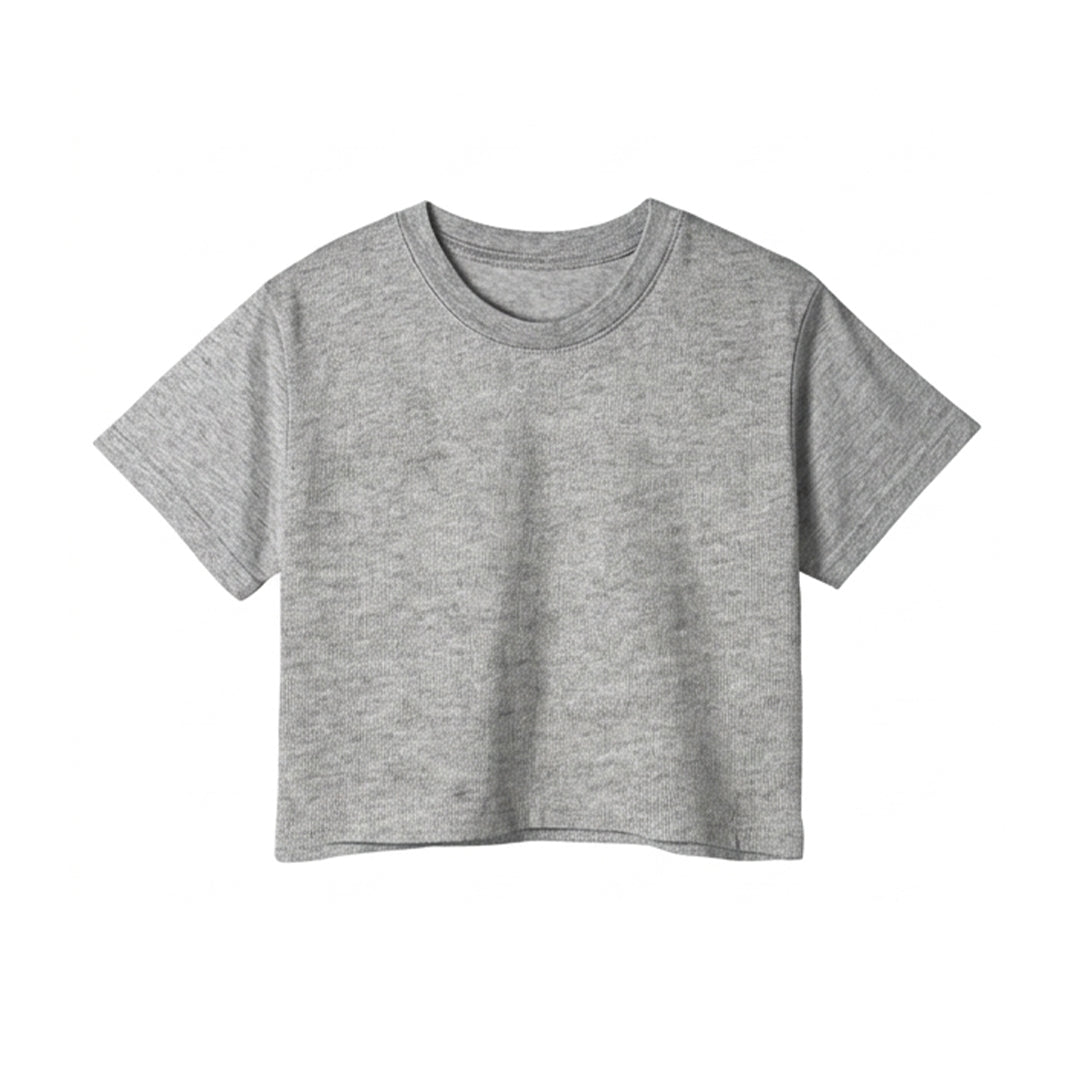 Custom Women Crop-Top - Solid Tone - Personalized Halftee