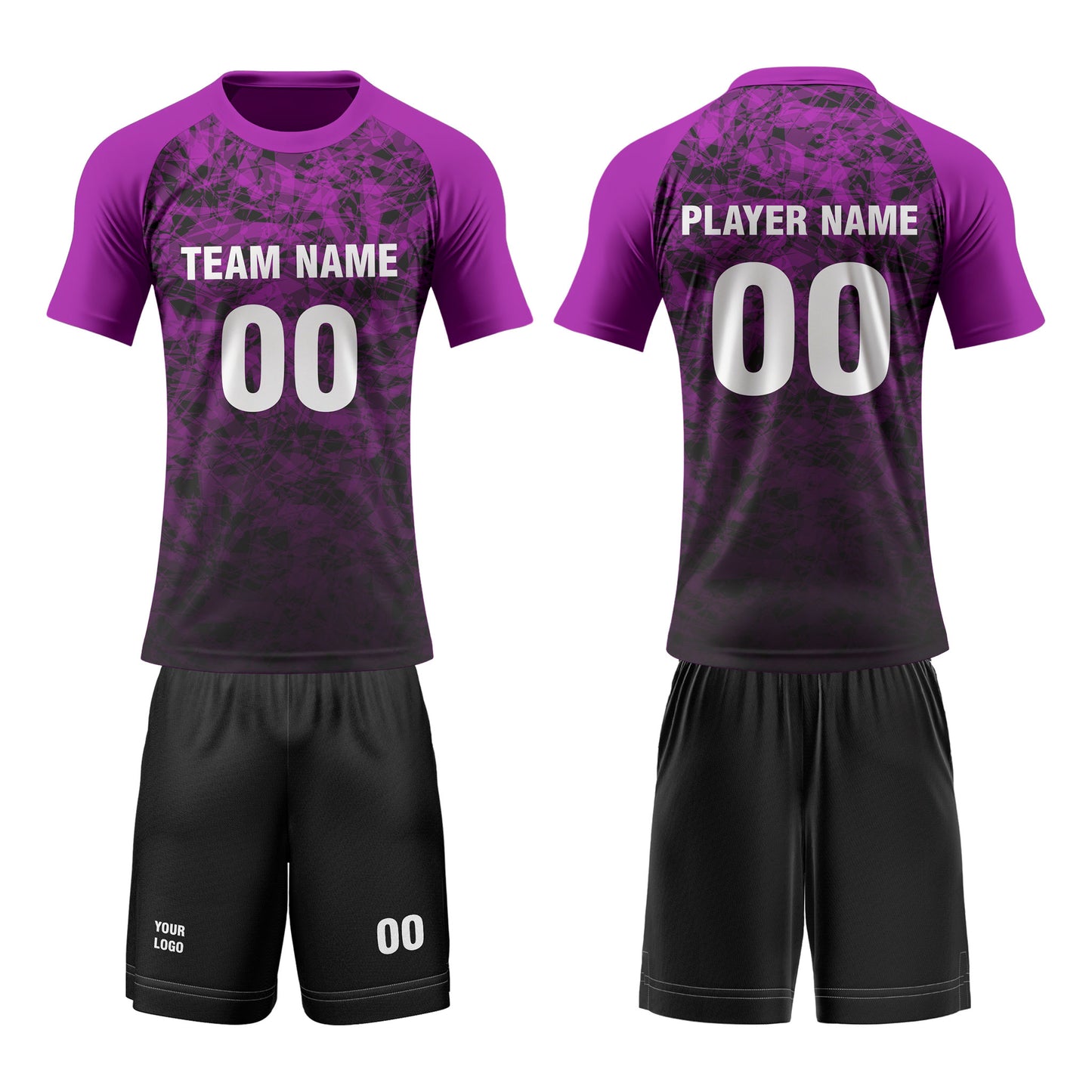 Custom Volleyball Uniform - Gradient Design - Personalized Kit